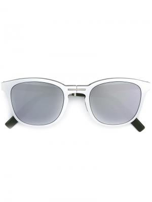 Солнцезащитные очки в квадратной оправе Dior Eyewear. Цвет: зелёный