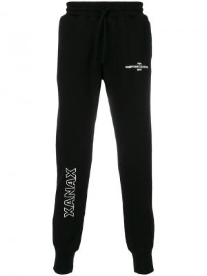 Спортивные брюки с заплаткой логотипом Rta. Цвет: чёрный
