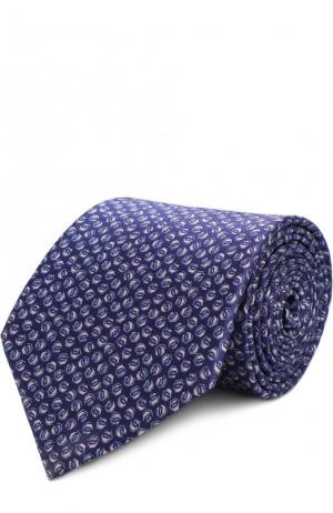 Комплект из шелкового галстука и платка Lanvin. Цвет: фиолетовый