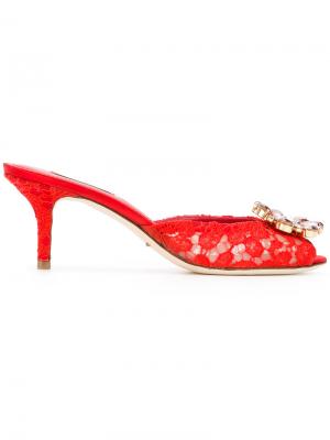 Мюли Keira Dolce & Gabbana. Цвет: красный