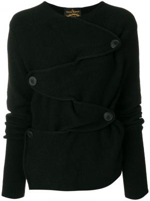 Свитер с пуговицами Vivienne Westwood Anglomania. Цвет: чёрный