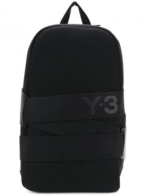 Рюкзак с ремнями Y-3. Цвет: чёрный
