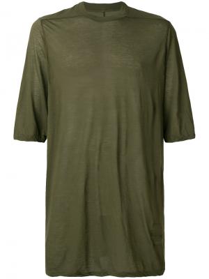 Оверсайз-футболка Rick Owens DRKSHDW. Цвет: зелёный