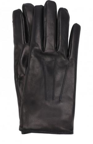 Кожаные перчатки Brioni. Цвет: темно-синий
