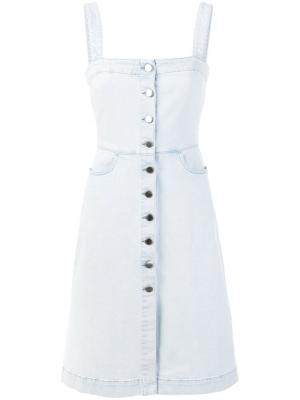 Джинсовое платье на пуговицах Stella McCartney. Цвет: синий