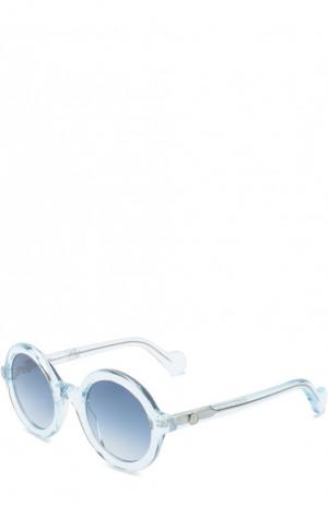 Солнцезащитные очки Moncler. Цвет: голубой