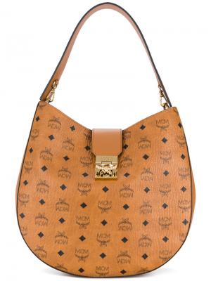 Большая сумка-хобо Patricia MCM. Цвет: коричневый