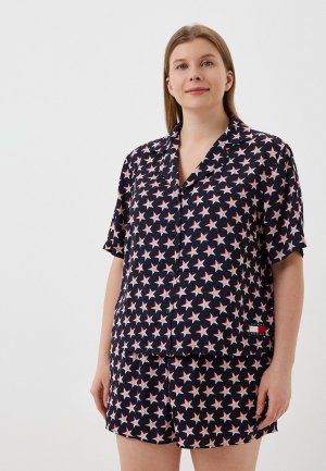 Рубашка домашняя Tommy Hilfiger. Цвет: синий