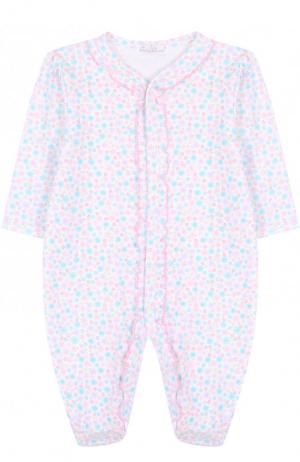 Хлопковая пижама с принтом Kissy. Цвет: разноцветный