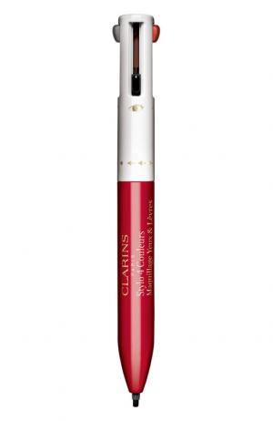 Четырехцветная ручка-подводка для глаз и губ Stylo 4 Couleurs 02 Clarins. Цвет: бесцветный