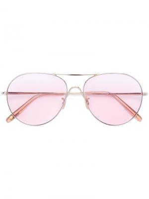 Солнцезащитные очки-авиаторы Rockmore Oliver Peoples. Цвет: розовый и фиолетовый