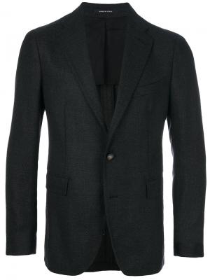 Классический однобортный пиджак Tagliatore. Цвет: серый