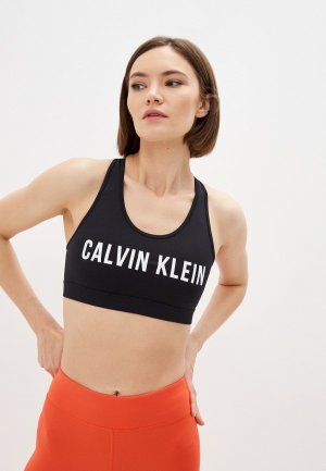 Топ спортивный Calvin Klein Performance. Цвет: черный