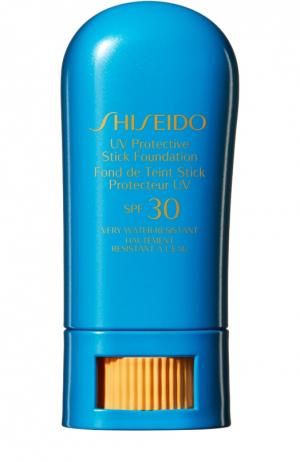 Солнцезащитное тональное средство-стик Suncare SPF 30 Shiseido. Цвет: бесцветный