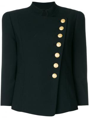 Асимметричный пиджак на пуговицах Pierre Balmain. Цвет: чёрный