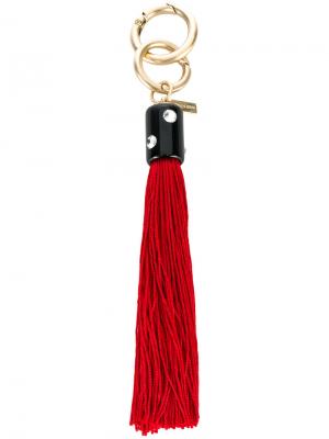 Брелок для ключей с кисточкой Philosophy Di Lorenzo Serafini. Цвет: красный