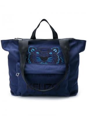 Дорожная сумка Tiger Kenzo. Цвет: синий