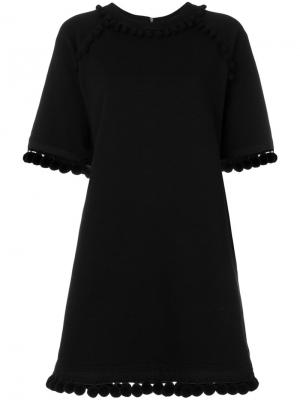 Платье-толстовка с помпонами Marc Jacobs. Цвет: чёрный