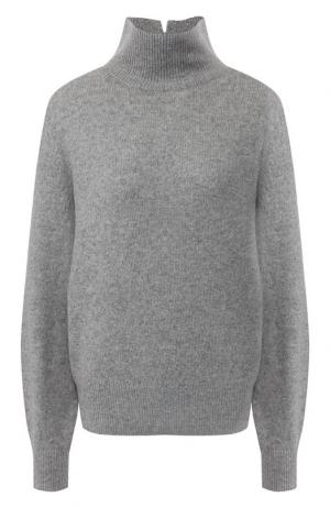 Кашемировый пуловер с высоким воротником Vince. Цвет: серый