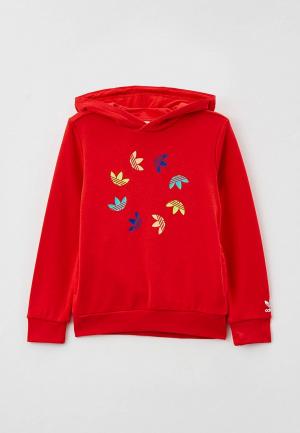 Худи adidas Originals. Цвет: красный