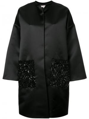 Декорированная куртка Dice Kayek. Цвет: чёрный
