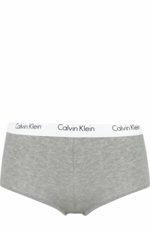 Хлопковые шорты с логотипом бренда Calvin Klein Underwear. Цвет: серый