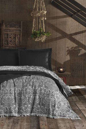 Double bedspread set ENLORA HOME. Цвет: black