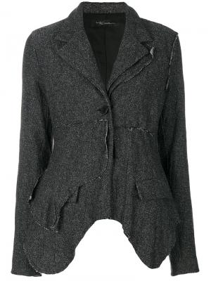 Асимметричный пиджак Barbara Bologna. Цвет: серый