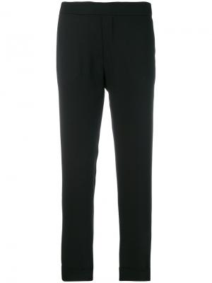 Укороченные брюки с эластичной талией P.A.R.O.S.H.. Цвет: чёрный