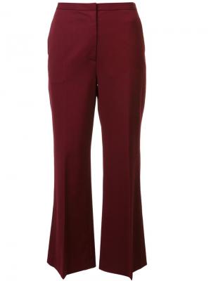 Укороченные расклешенные брюки Rosetta Getty. Цвет: красный