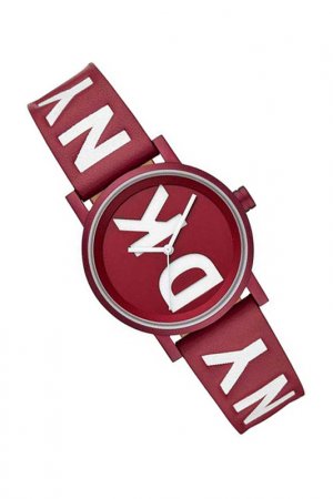 Наручные часы D K N Y. Цвет: красный