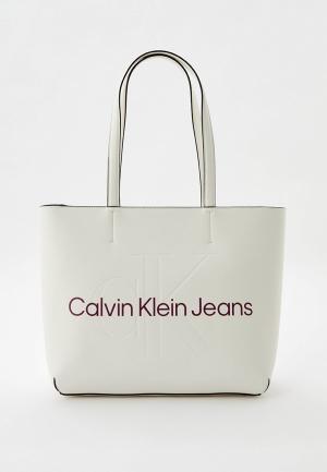 Сумка Calvin Klein Jeans. Цвет: белый
