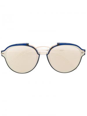 Солнцезащитные очки Eclat Dior Eyewear. Цвет: синий