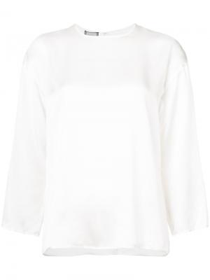 Блузка с длинными рукавами Giambattista Valli. Цвет: белый