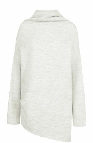 Шерстяной свитер свободного кроя Yohji Yamamoto. Цвет: серый