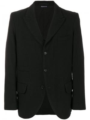 Пиджак с заплаткой логотипом Comme Des Garçons Homme Plus. Цвет: чёрный