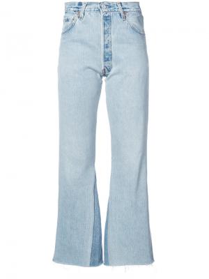 Укороченные джинсы Leandra Re/Done. Цвет: синий