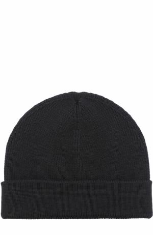 Шерстяная шапка бини TSUM Collection. Цвет: черный