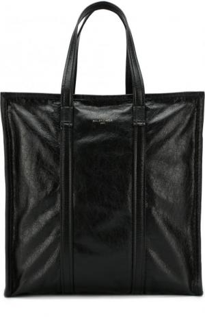 Кожаная сумка Bazar Shopper M Balenciaga. Цвет: черный