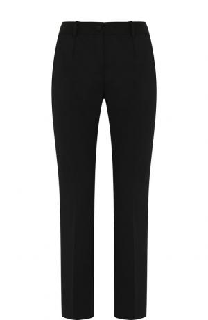 Укороченные шерстяные брюки со стрелками Dolce & Gabbana. Цвет: черный
