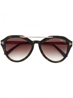 Солнцезащитные очки FT0576S Tom Ford Eyewear. Цвет: коричневый