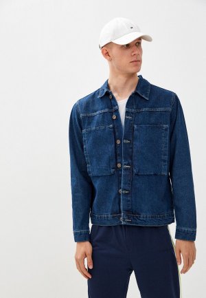 Куртка джинсовая Trendyol. Цвет: синий