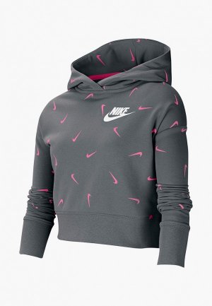 Худи Nike. Цвет: серый
