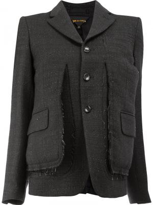 Пиджак со складками Comme Des Garçons. Цвет: чёрный