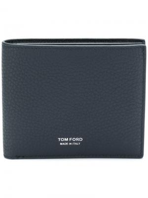 Классический бумажник Tom Ford. Цвет: синий