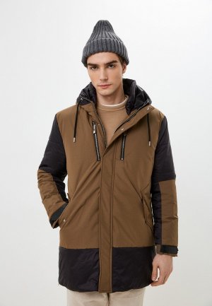 Куртка утепленная RNT23. Цвет: коричневый