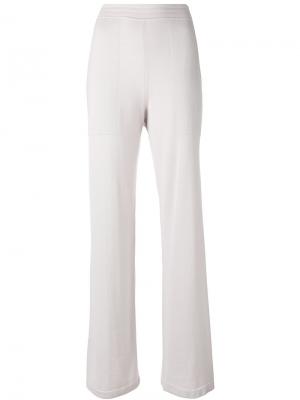 Расклешенные трикотажные брюки Calvin Klein. Цвет: none
