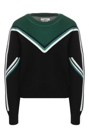 Пуловер с контрастной отделкой Isabel Marant Etoile. Цвет: черный