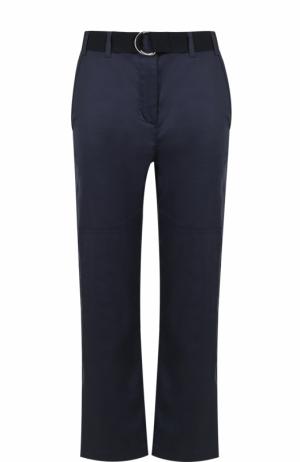 Укороченные расклешенные джинсы с поясом Giorgio Armani. Цвет: темно-синий