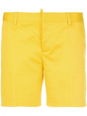 Tailored shorts Dsquared2. Цвет: жёлтый и оранжевый